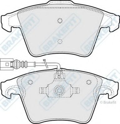 Комплект тормозных колодок, дисковый тормоз APEC braking PD3312