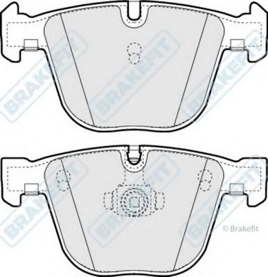 Комплект тормозных колодок, дисковый тормоз APEC braking PD3185