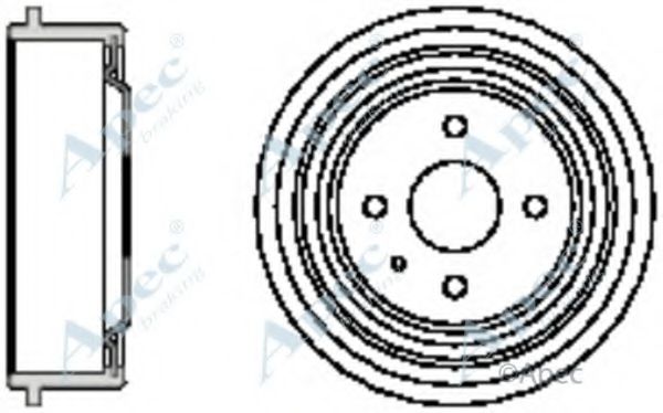 Тормозной барабан APEC braking DRM9501