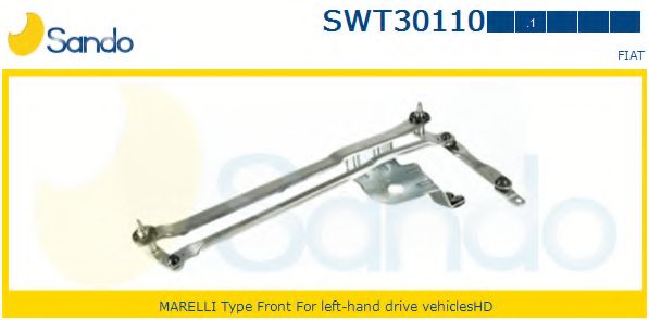 Система тяг и рычагов привода стеклоочистителя SANDO SWT30110.1