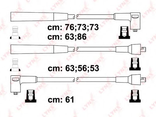 Комплект проводов зажигания LYNXauto SPC6507