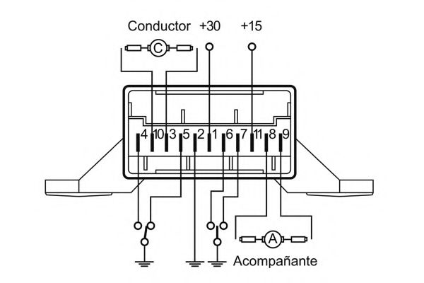 Реле, стеклоподъемник NAGARES 02183