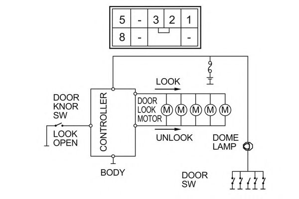 Реле, центральный замок NAGARES 03167