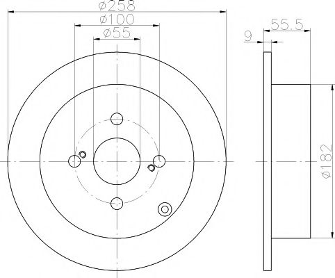 Тормозной диск HELLA PAGID 8DD 355 110-471