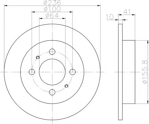 Тормозной диск HELLA PAGID 8DD 355 110-651