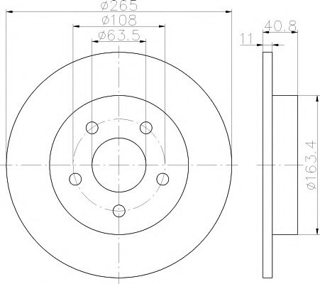 Тормозной диск HELLA PAGID 8DD 355 111-381