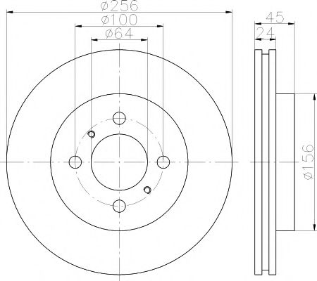 Тормозной диск HELLA PAGID 8DD 355 111-541