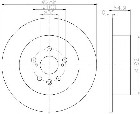 Тормозной диск HELLA PAGID 8DD 355 111-701