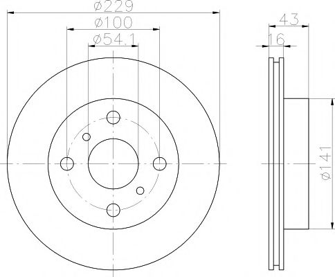 Тормозной диск HELLA PAGID 8DD 355 108-561