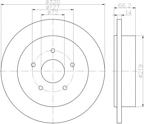 Тормозной диск HELLA PAGID 8DD 355 115-501