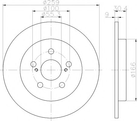 Тормозной диск HELLA PAGID 8DD 355 116-901