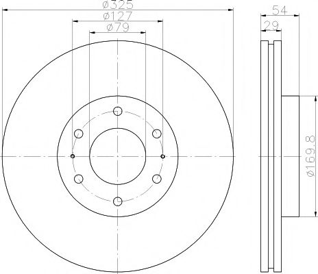 Тормозной диск HELLA PAGID 8DD 355 117-021