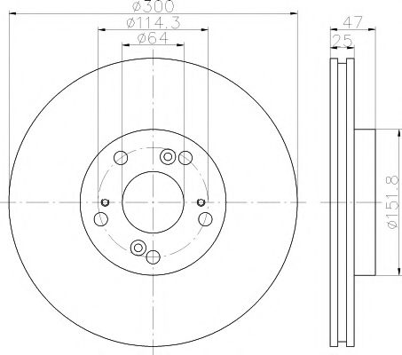 Тормозной диск HELLA PAGID 8DD 355 118-701