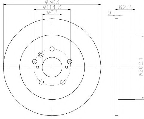 Тормозной диск HELLA PAGID 8DD 355 112-401