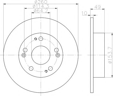 Тормозной диск HELLA PAGID 8DD 355 112-461