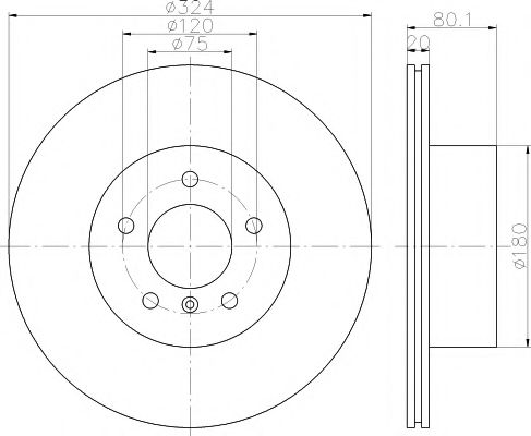 Тормозной диск HELLA PAGID 8DD 355 112-702