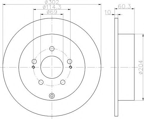 Тормозной диск HELLA PAGID 8DD 355 112-921