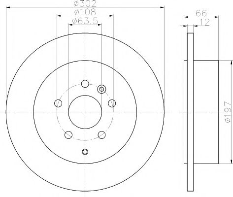 Тормозной диск HELLA PAGID 8DD 355 118-911