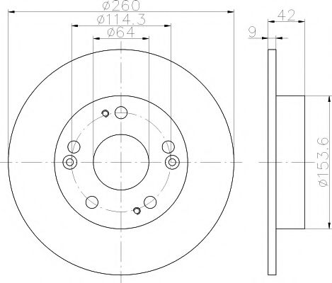 Тормозной диск HELLA PAGID 8DD 355 114-321