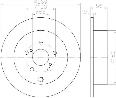 Тормозной диск HELLA PAGID 8DD 355 114-891