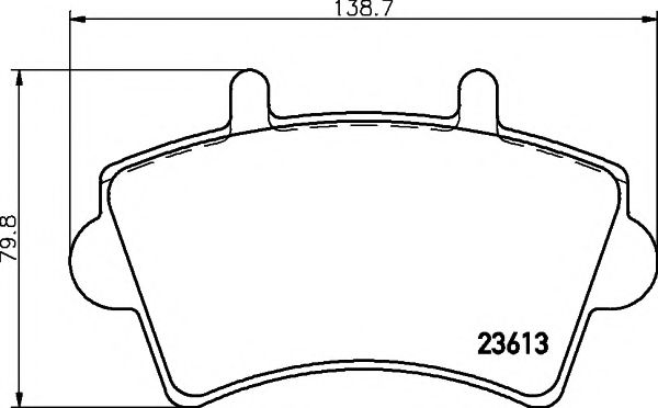 Комплект тормозных колодок, дисковый тормоз HELLA PAGID 8DB 355 010-021