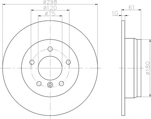 Тормозной диск HELLA PAGID 8DD 355 104-801