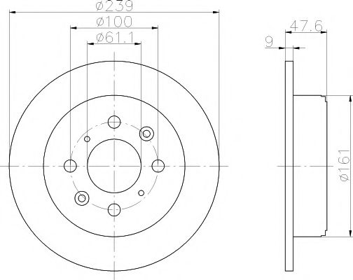 Тормозной диск HELLA PAGID 8DD 355 104-951