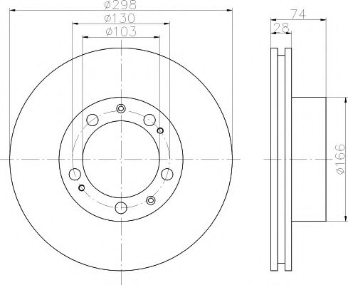 Тормозной диск HELLA PAGID 8DD 355 102-311