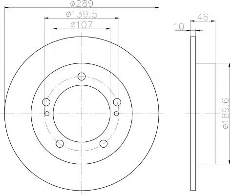 Тормозной диск HELLA PAGID 8DD 355 101-291