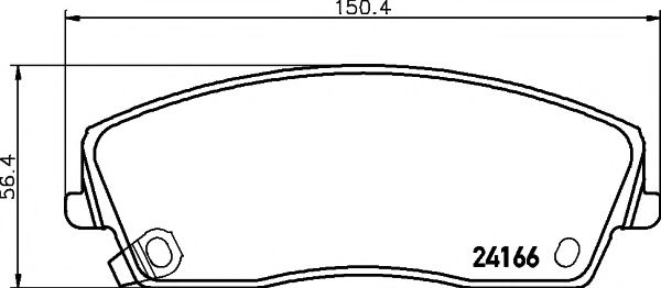 Комплект тормозных колодок, дисковый тормоз HELLA PAGID 8DB 355 011-901