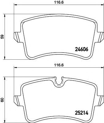 Комплект тормозных колодок, дисковый тормоз HELLA PAGID 8DB 355 016-061