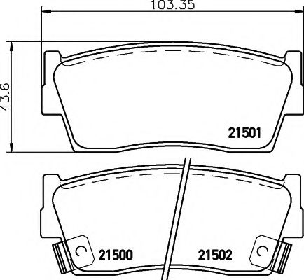 Комплект тормозных колодок, дисковый тормоз HELLA PAGID 8DB 355 016-371