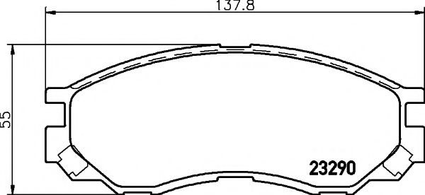 Комплект тормозных колодок, дисковый тормоз HELLA PAGID 8DB 355 017-271