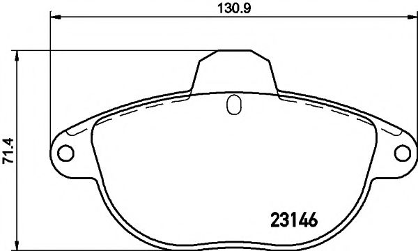 Комплект тормозных колодок, дисковый тормоз HELLA PAGID 8DB 355 019-281