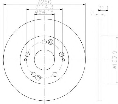 Тормозной диск HELLA PAGID 8DD 355 117-901