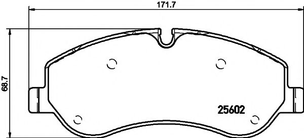 Комплект тормозных колодок, дисковый тормоз HELLA PAGID 8DB 355 020-691