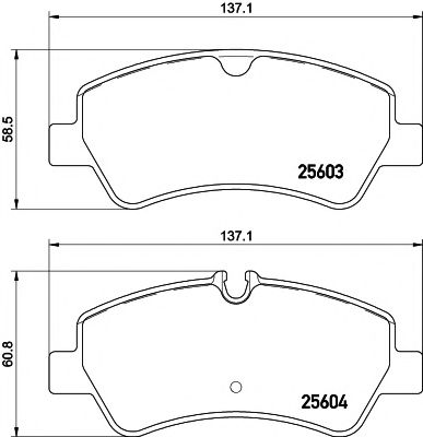 Комплект тормозных колодок, дисковый тормоз HELLA PAGID 8DB 355 020-721