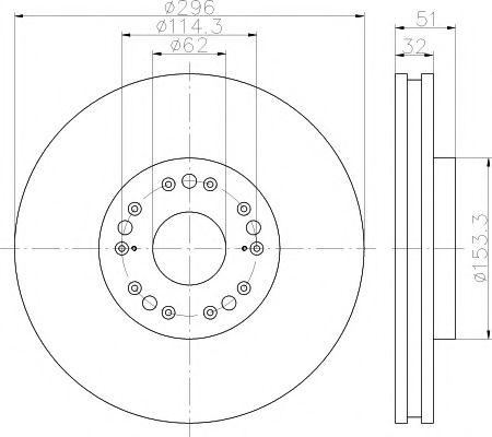 Тормозной диск HELLA PAGID 8DD 355 119-381
