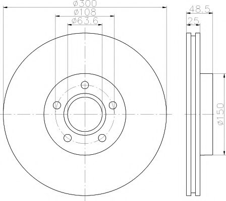 Тормозной диск HELLA PAGID 8DD 355 119-511