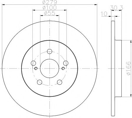 Тормозной диск HELLA PAGID 8DD 355 120-191
