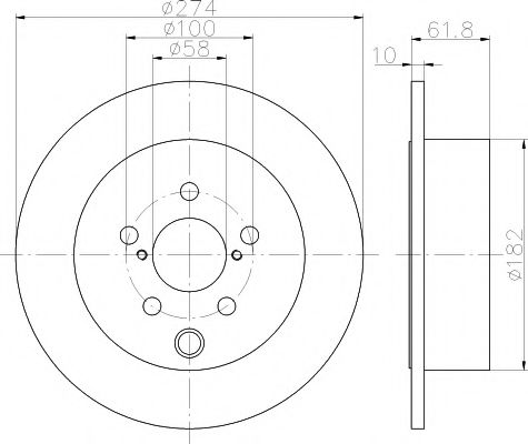 Тормозной диск HELLA PAGID 8DD 355 120-341