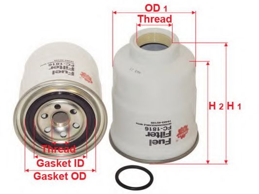 Топливный фильтр SAKURA  Automotive FC-1816