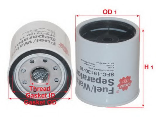 Топливный фильтр SAKURA  Automotive SFC-19130-10