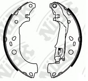 Комплект тормозных колодок NiBK FN41002