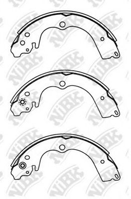 Комплект тормозных колодок NiBK FN7753