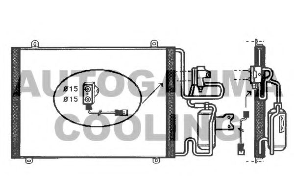 Конденсатор, кондиционер AUTOGAMMA 101810