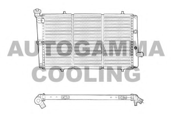 Радиатор, охлаждение двигателя AUTOGAMMA 103065