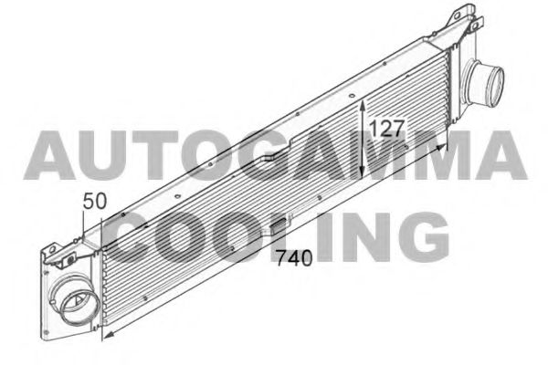 Интеркулер AUTOGAMMA 105114