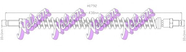Тормозной шланг Brovex-Nelson H1792