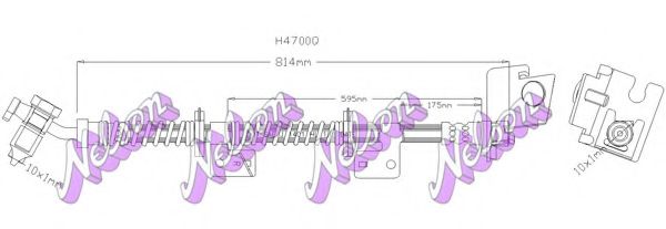 Тормозной шланг Brovex-Nelson H4700Q